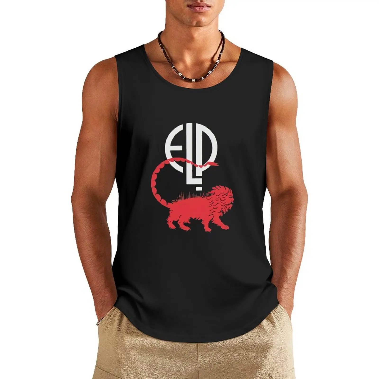 

ELP Manticore Logo Tank Top Men's summer clothes Men sleeveless tee gym clothing men training weight vest