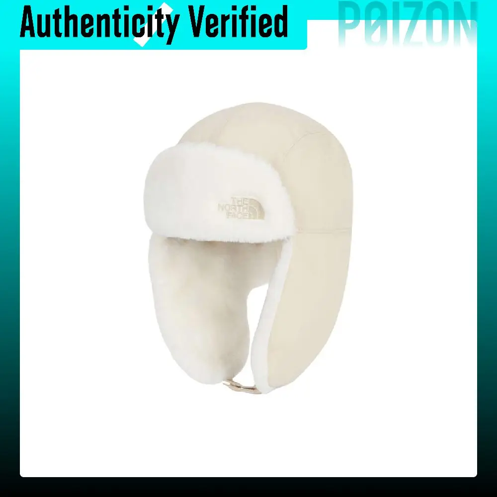 THE NORTH FACE Thickened And Fleece Lined Polyester Trapper Hats Unisex Beige NE3CQ61C