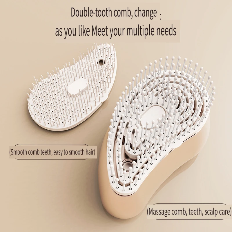 Electric Hair Growth Comb and Scalp Massager, Vibrating Hair Care Device with Spray Mist for Nourishing, Anti Hair Loss Home Use