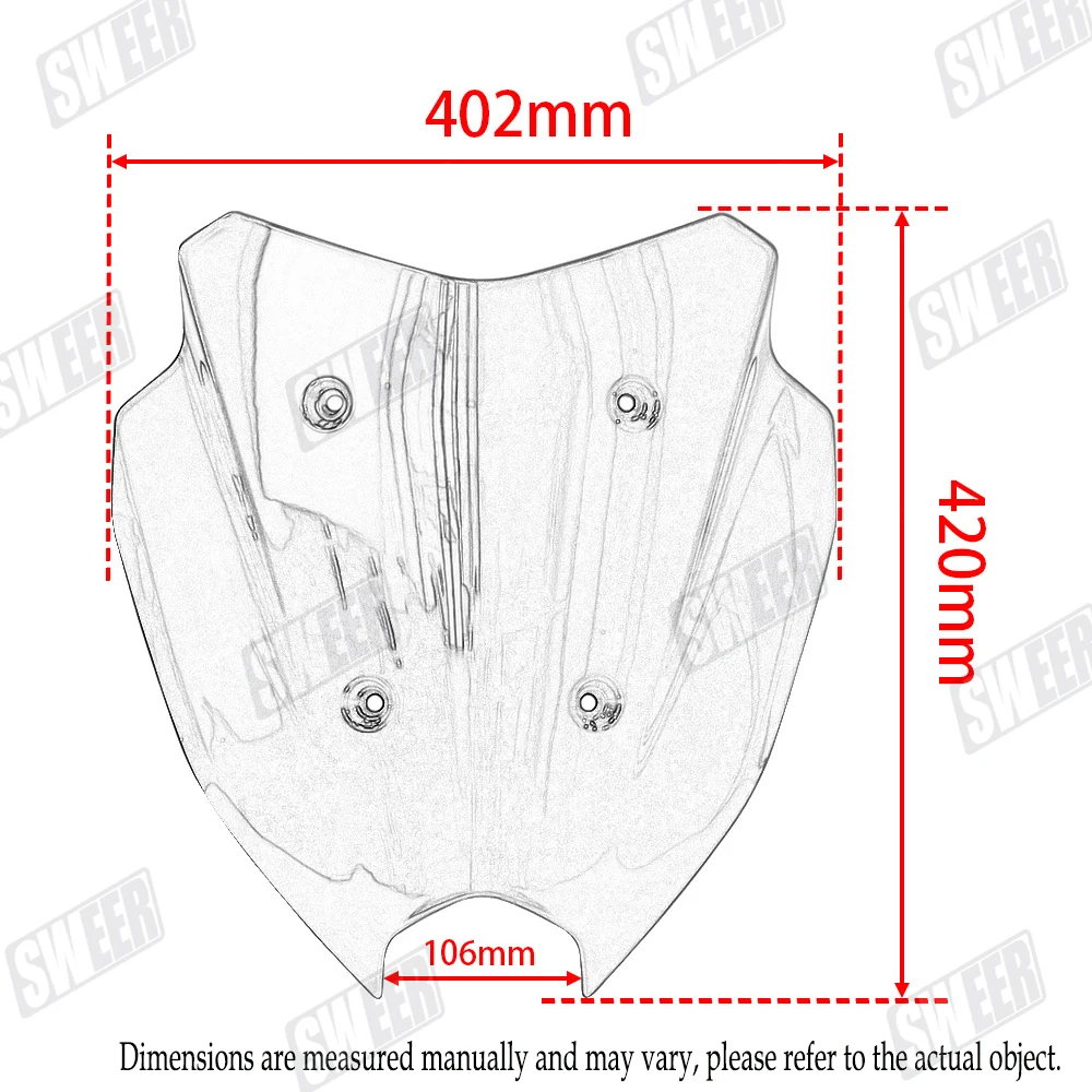 Suitable For Yamaha NMAX155 and NMAX125 modified factory style competitive windshields, instrument covers, and windshields