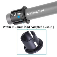 Clailey 19 to 15mm Rod Adapter Bushing for Camera Accessories Rod Support Wireless Lens Control Systems Photography Video Rig