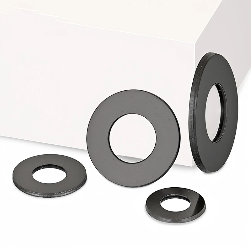 Black Nylon Washer M5 M6 M6.5 M7 M8 M8.5 M10 M12  Hard Plastic Ultra-Thin Insulating Flat Gasket Thickness 0.2mm~1.5mm