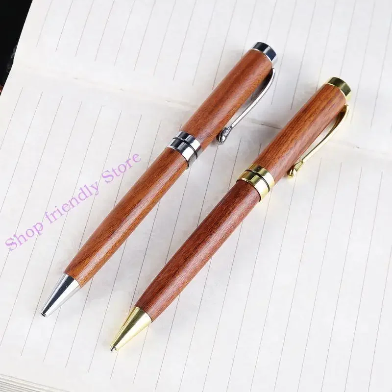 

594A Luxury Handmade Wooden Twist Business Office Nib Ballpoint Pen Stationary