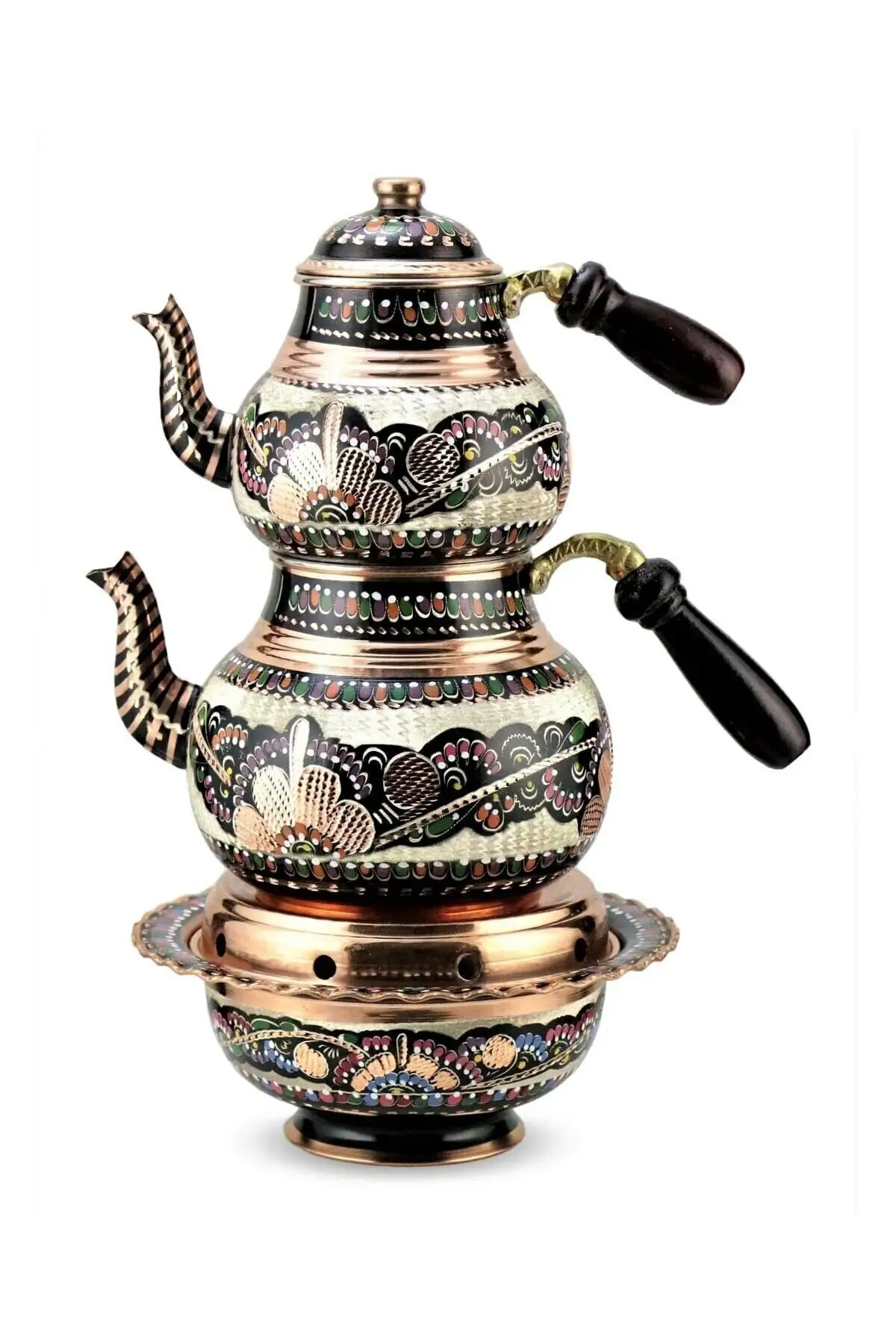 DOLBOVI-erchains custom hand embroidered authentic copper teapot and ottoman quarry Cooper Tea Pots Handmade