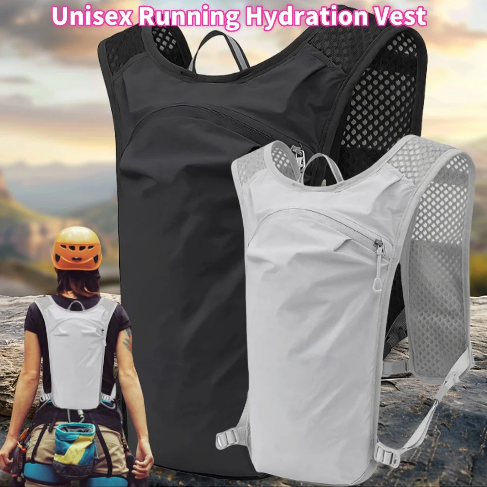

Outdoor Trail Running Ultralight Backpack Hydration Jogging Vest Breathable Marathon Bicycle Bag Water Bottle for Men Women