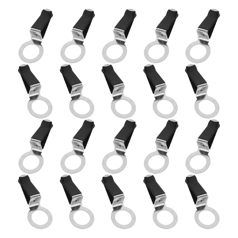 

20pcs Car Vent Clips Aromatherapy Diffuser Adjustable Angle Black Square Head Air Freshener Essential Oil Scents