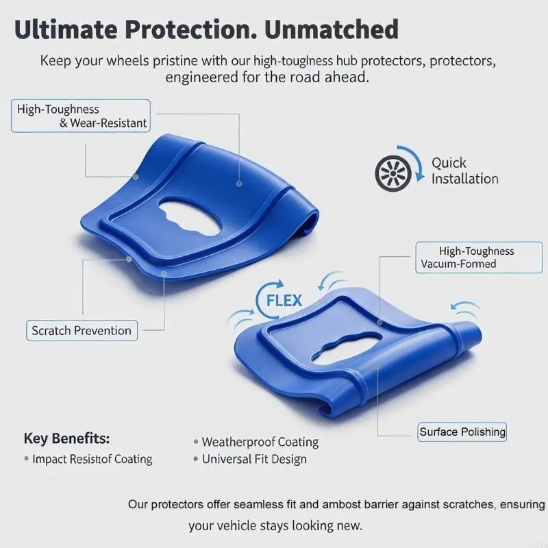  Plastic Wheel Contact Guards with Tire Positioning Aids for Motorcycle Service