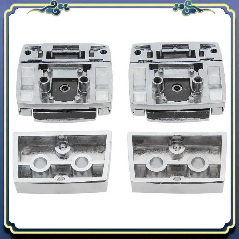 AU16-Trunk Bag Hinge And Latch Kit Silver Metal Automotive Supplies For  Chopped For Razor Tour Pak