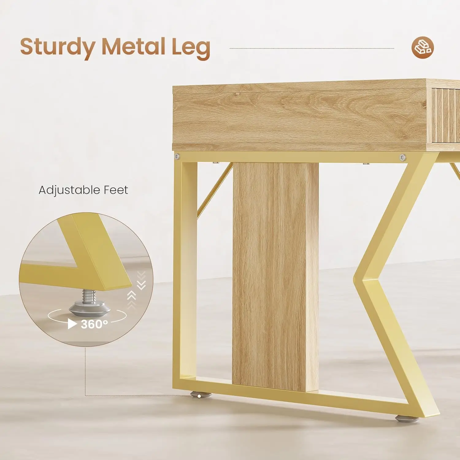 Small Computer Desk With Drawers, 39.4 H Writing Office Desk With Storage Drawers, Modern Small Vanity Table For Bedroom, Home