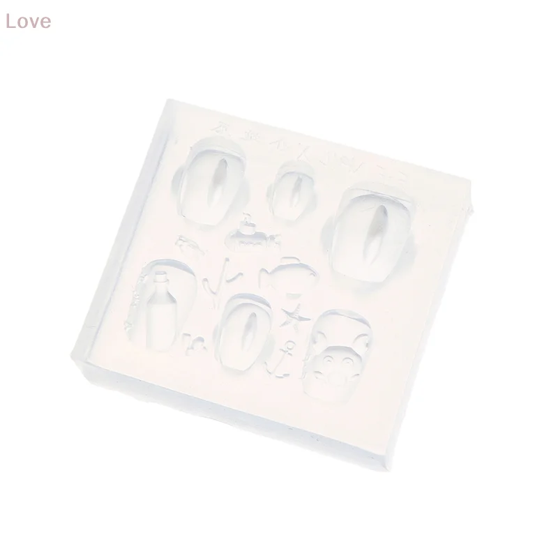 [L&P] قالب فني للأظافر من السيليكون مع تصميمات زجاجة الانجراف على شكل سرطان البحر الصغير لقالب التصميم العصري للمانيكير