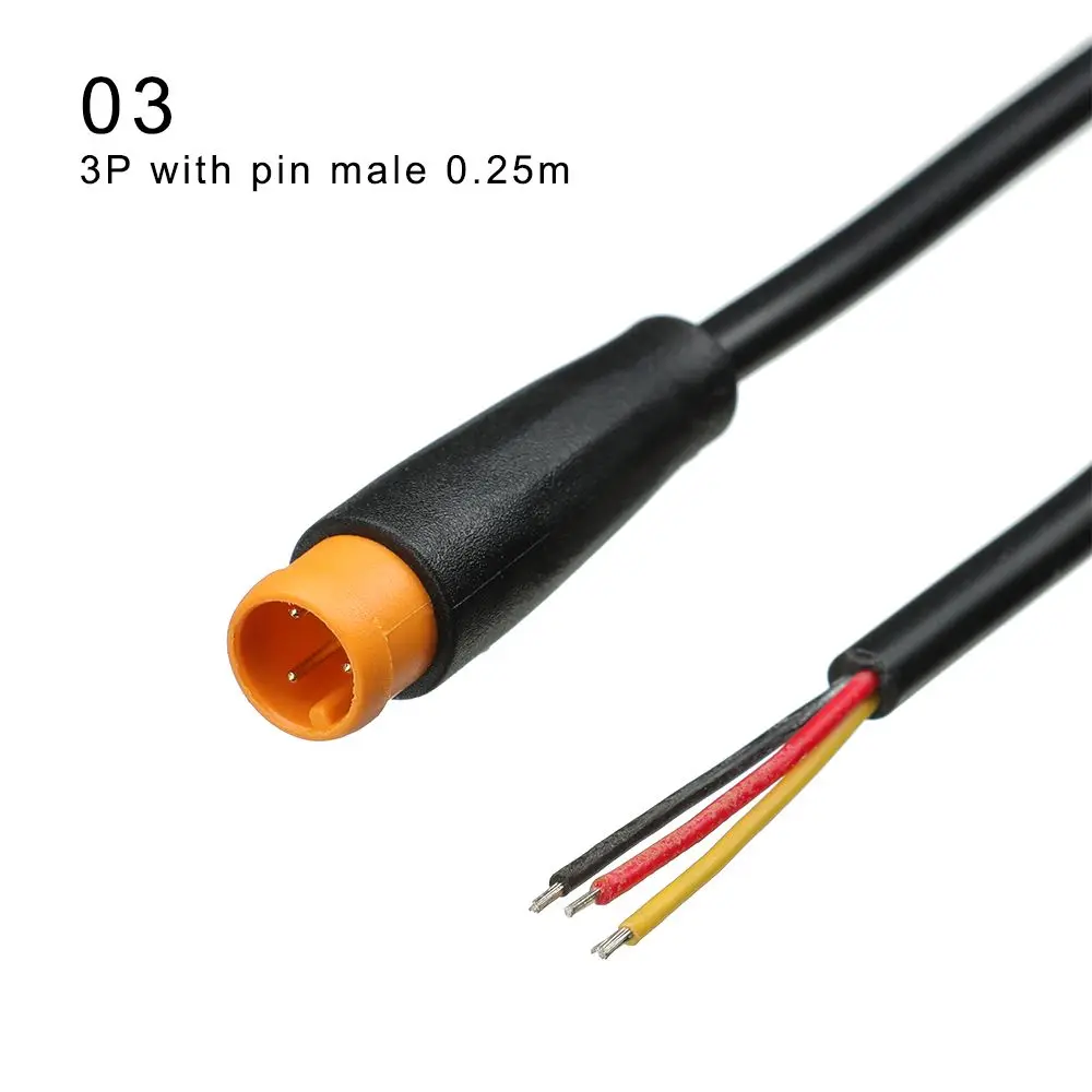 9mm Basis Stecker 2/3/4/5/6Pin Kabel Wasserdichten Stecker Für Ebike Bafang Display Pin optional Kabel Ebike Zubehör