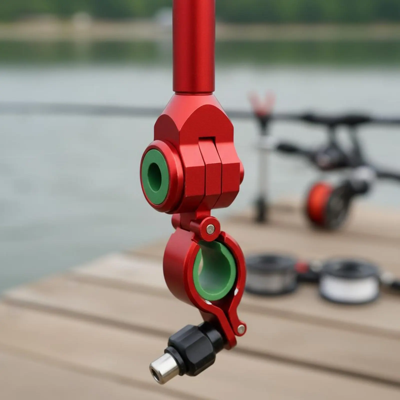 

Quick Release Rod Bracket Anti-Slip Fishing Rod Stand Bank Fishing Pole Stand Easy to Install Silicone Padded