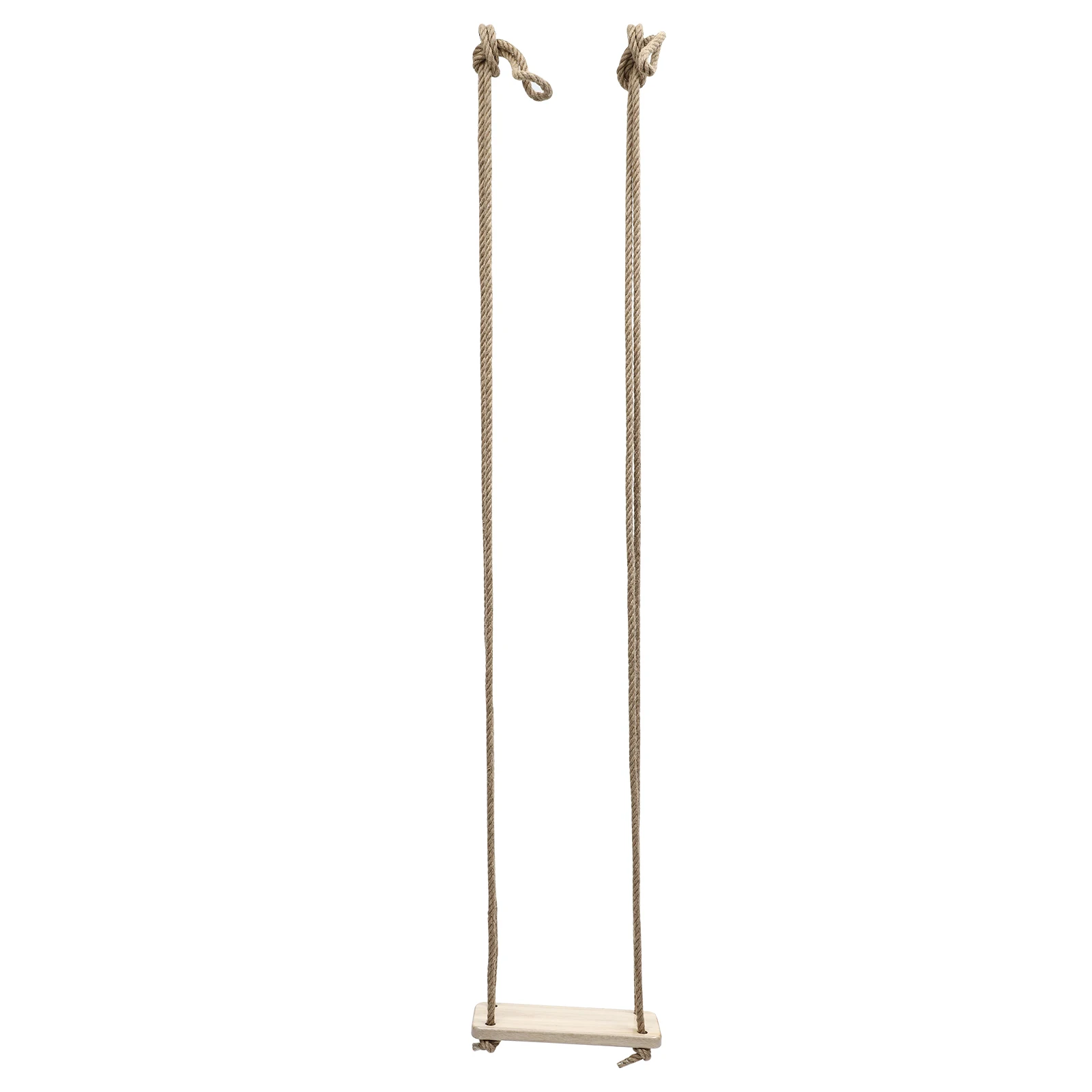 Columpio de madera resistente para niños y adultos, asiento colgante para jardín interior y exterior, juguetes seguros, fácil de instalar, Simple y práctico