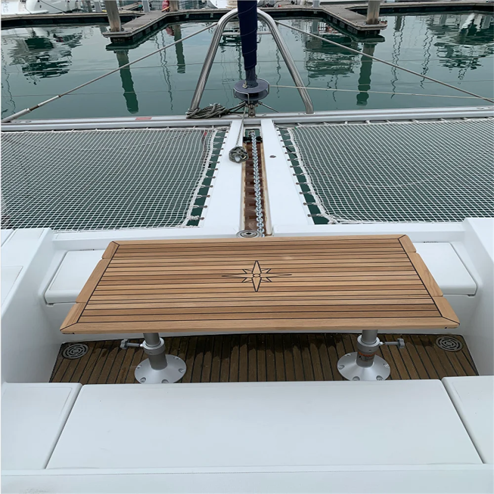 Boat Rectangular Folding Teak Table Top Two Wing 340/680x600,340/680x800,340/680x1000,340/680x1250mm Marine Boat RV Caravan