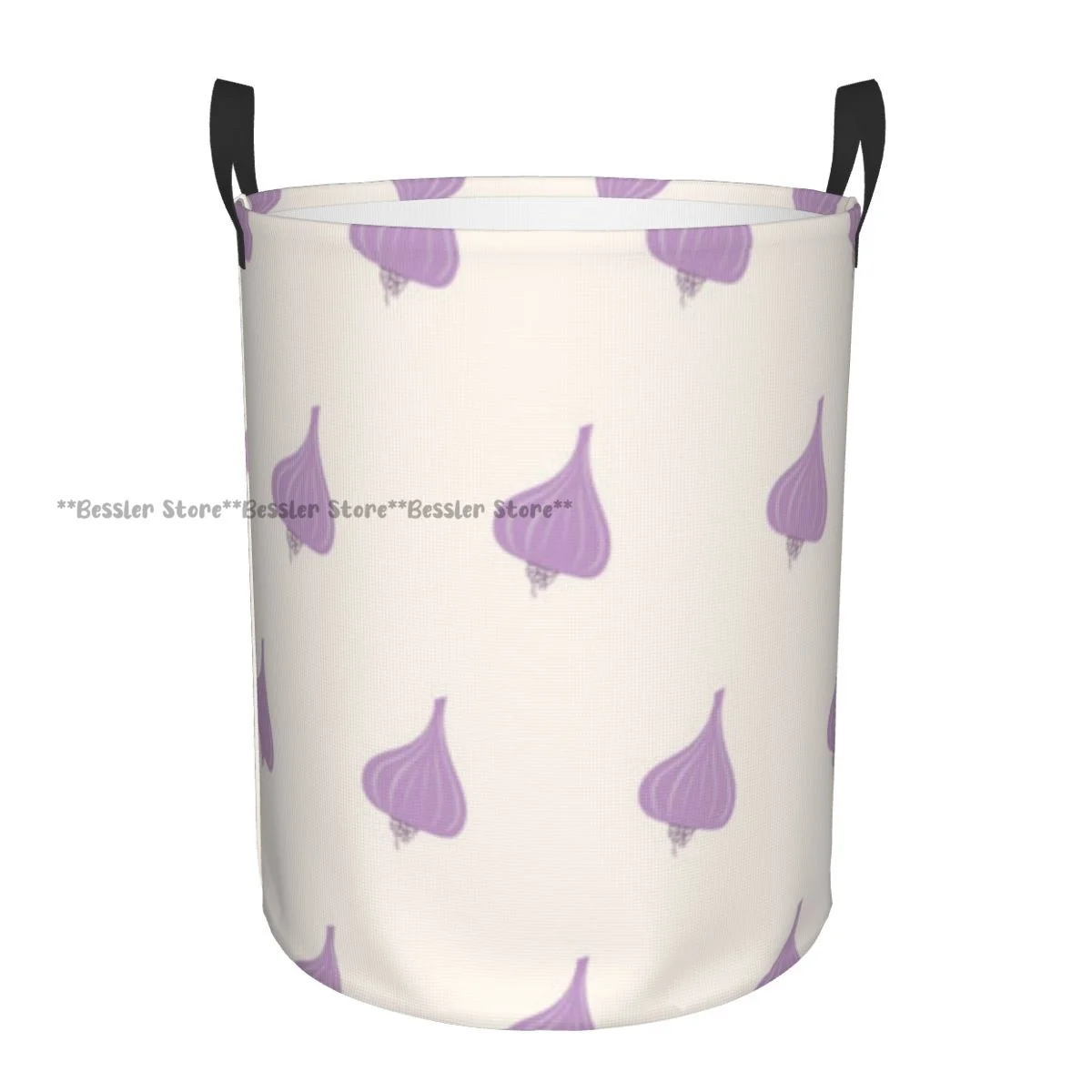 

Foldable Laundry Basket for Dirty Clothes Cute Fruit Background Storage Hamper