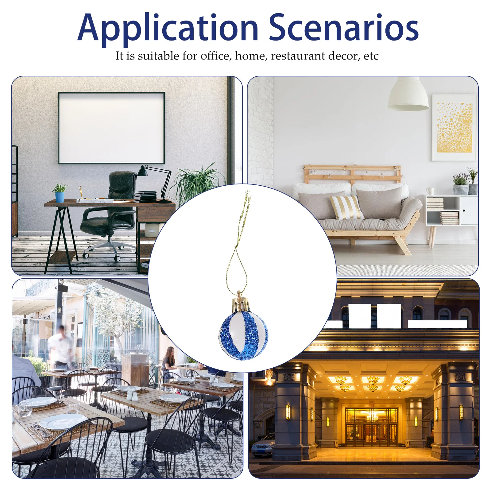 

54pcs Flag Hanging Decorations Independence Day Patriotic Ball Ornaments 4Th Of July Party Supplies Usa Festival Hanging Balls