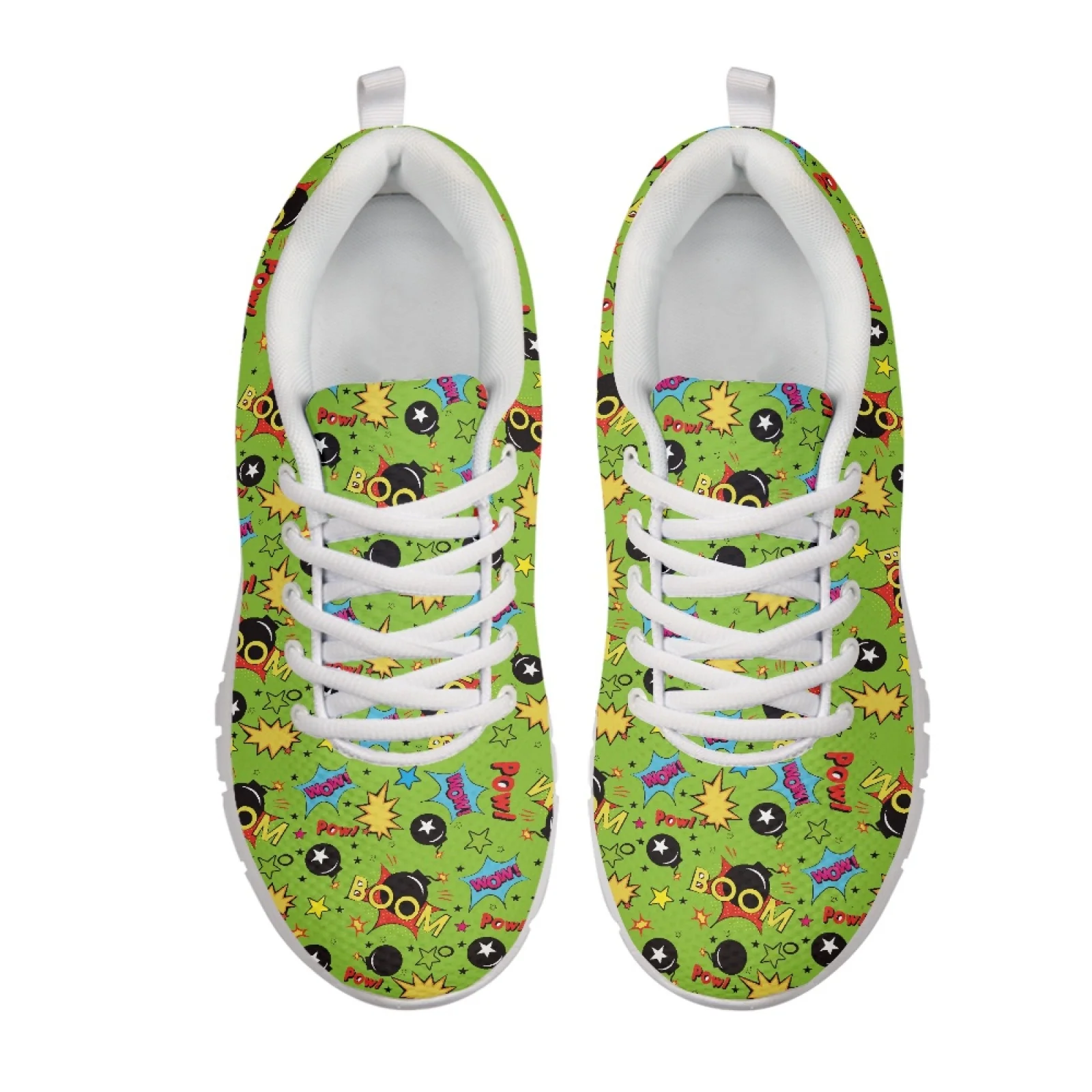 Coloranimal Comic Pop Art Print New Trend Running Shoes Women Running Shoes Breathable Running Sneakers for Mens