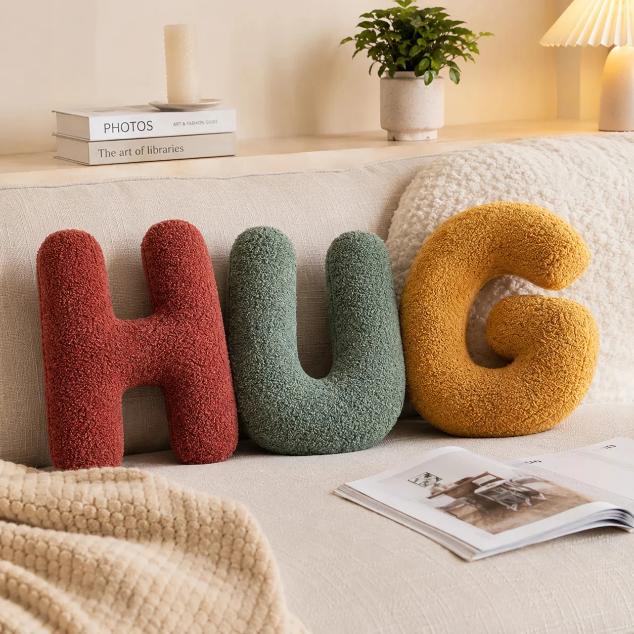 Custom Name Alphabet Letter Pillow Minimalist Compressible Insert For Sofa Bed Home Office Desk Kids Teens Women Birthday