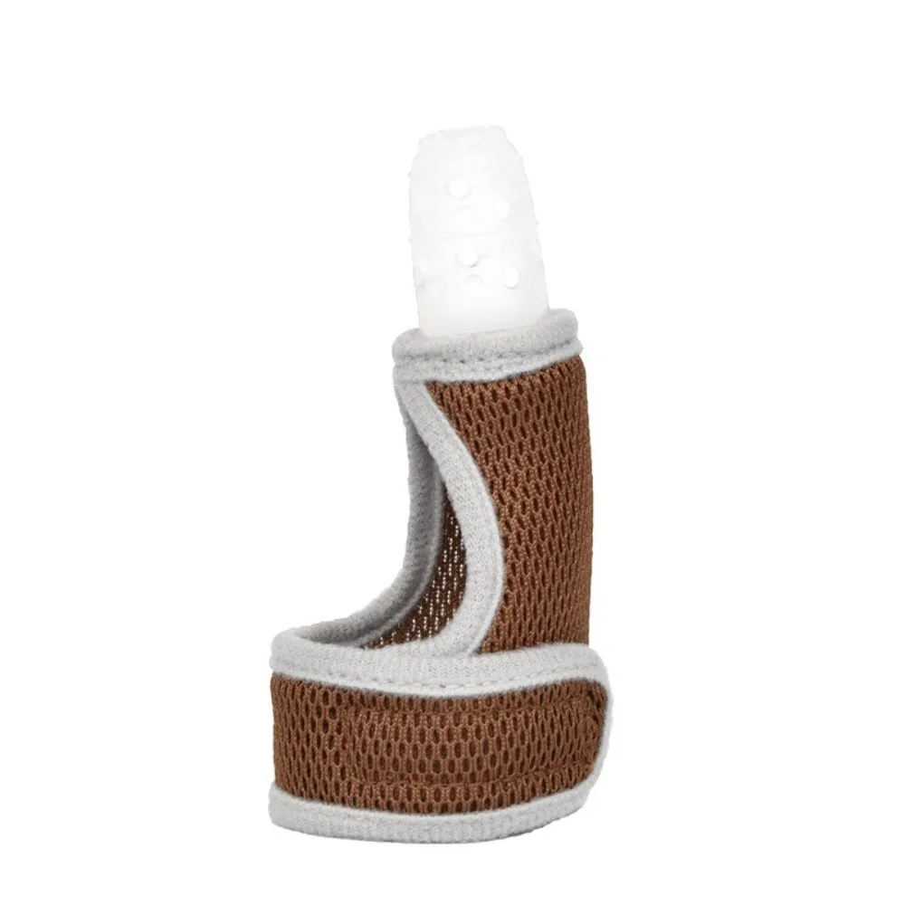New Model Baby Silicone Teeth Grinding Finger Cover Breathable Thumb Cover Teether Child Anti Biting Hands Sensory Comfort