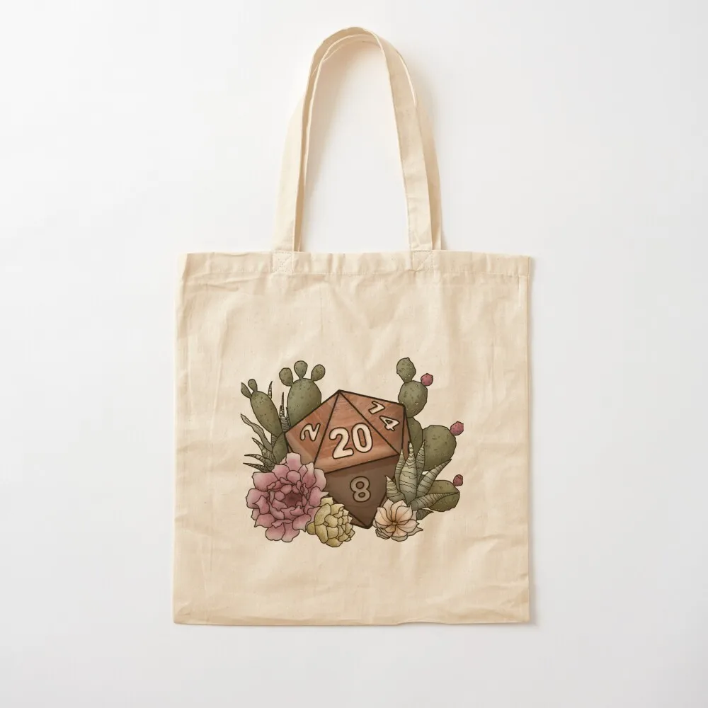 

Desert D20 - Tabletop Gaming Dice Tote Bag canvas tote bags custom cute pouch for beach Canvas