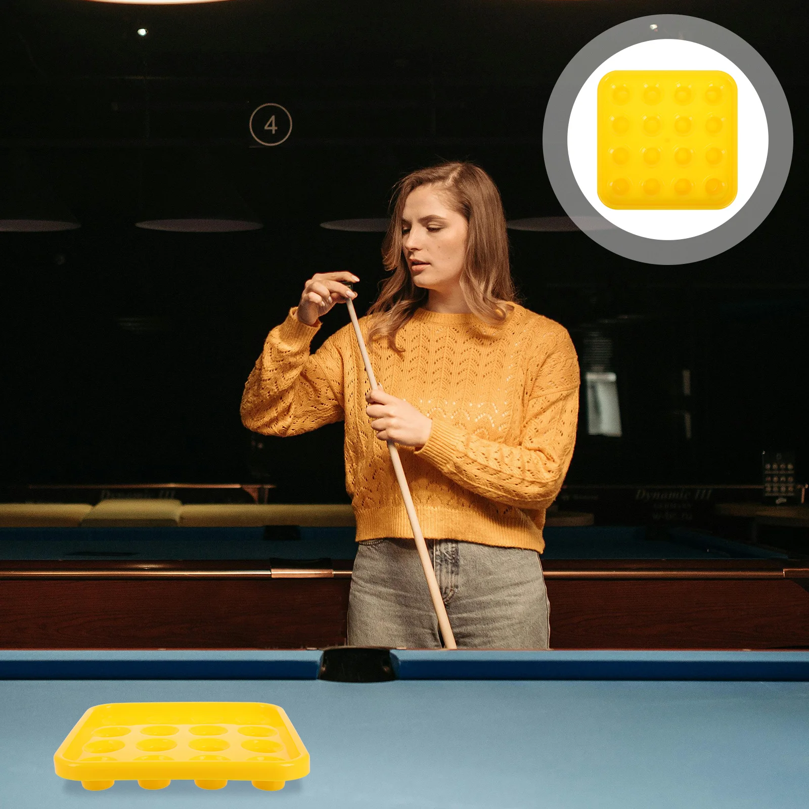 

Billiard Ball Organizer Tray Easy to Clean Plastic Billiard Ball Tray Storage Plate Billiards Supplies Billiards Supplies