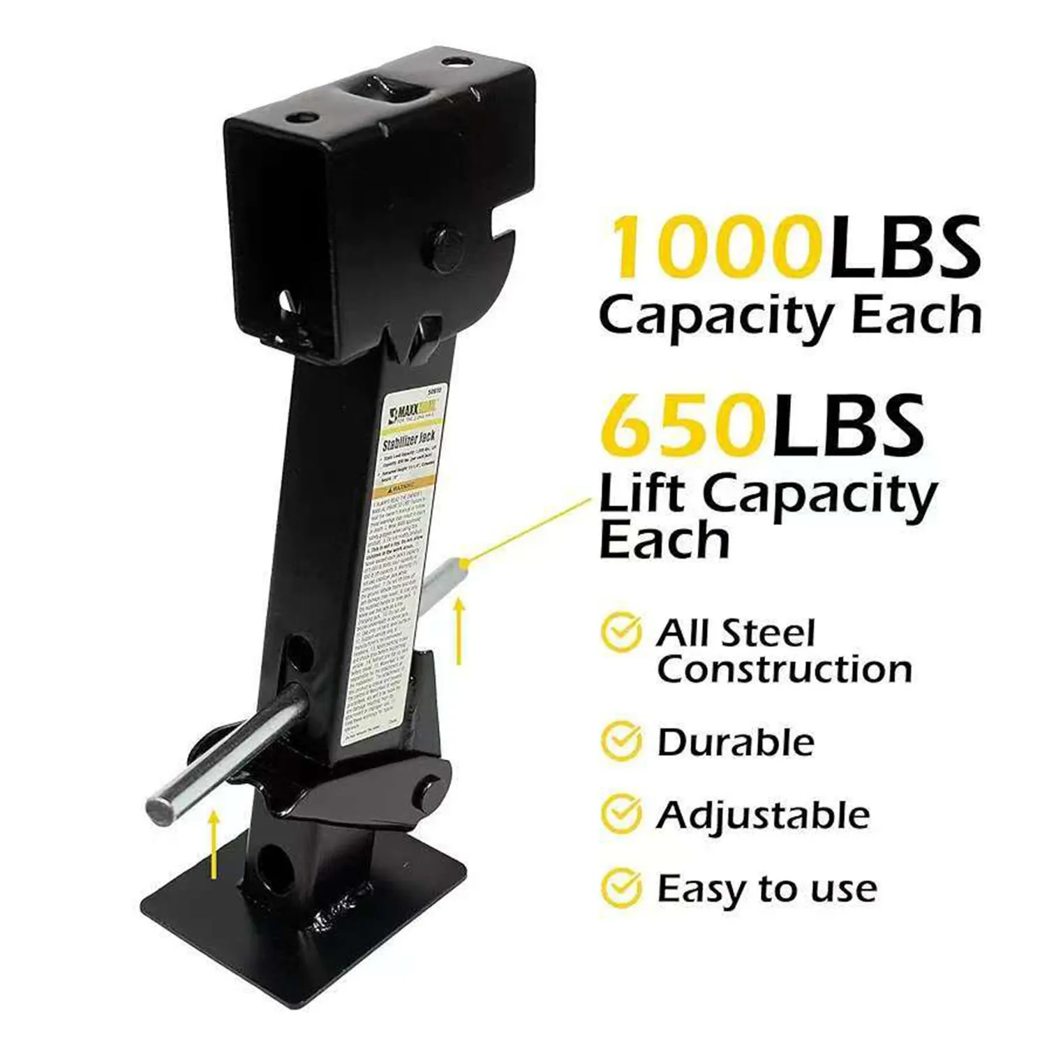 قافلة الرفع الميكانيكية اليدوية، تدعم ركن السيارة، دعامات جاك، ملحقات قافلة المقطورة