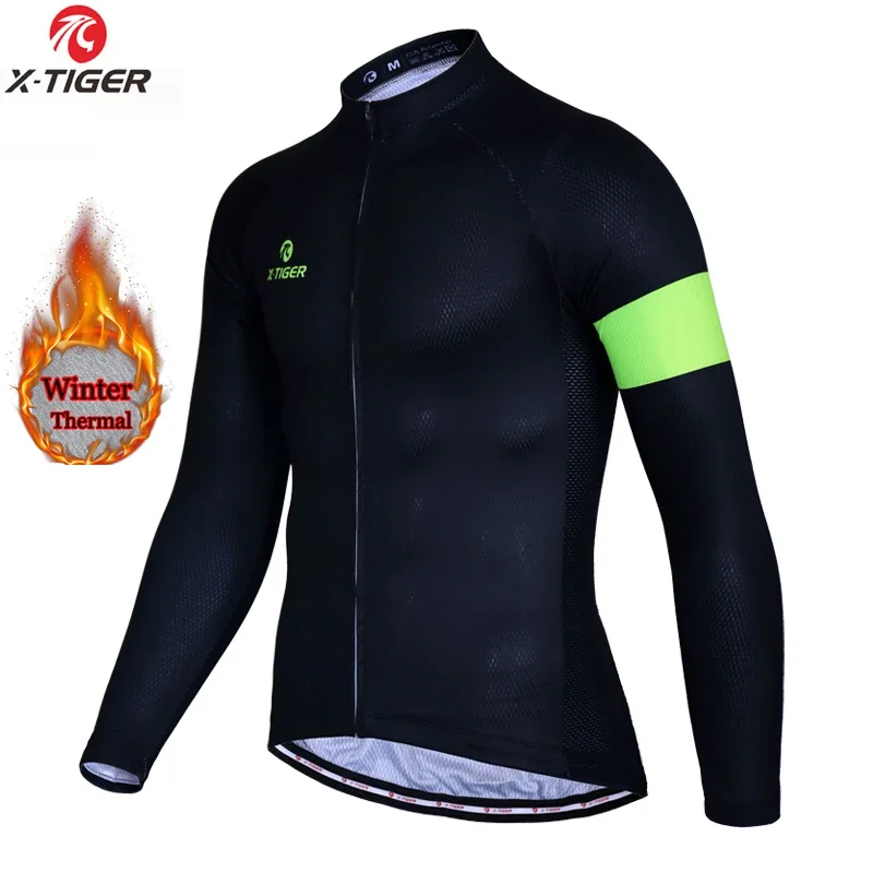 

X-Tiger Pro Winter Thermal Fleece Cycling Jersey Keep Warm Mountain Bike Cycling Clothing MTB Bicycle Clothes Ropa Ciclismo