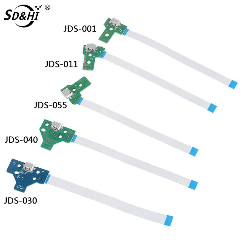 1-teilige USB-Ladeans chluss buchse für 12-polige JDS 011 030 040 055 14-poliger 001-Anschluss für PS4-Controller