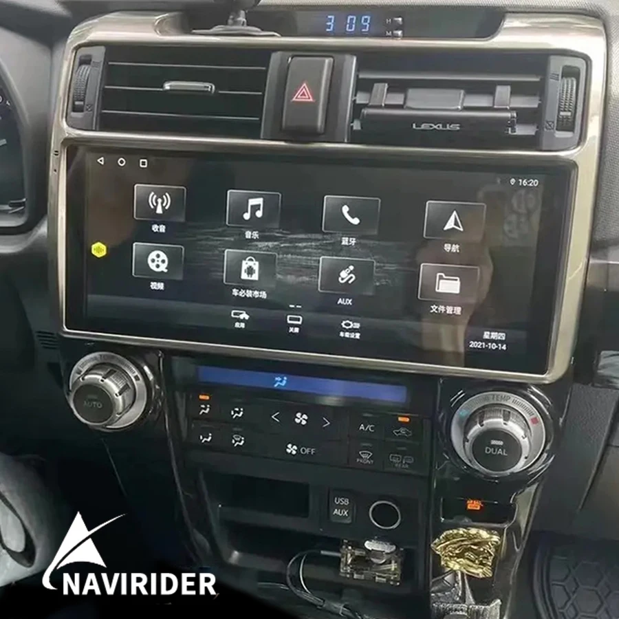 

Автомобильный радиоприемник 2Din Android 14 для Toyota 4Runner 4Runner 2009-2019, GPS-навигация, мультимедийный плеер, стерео Wi-Fi BT, головное устройство Carplay