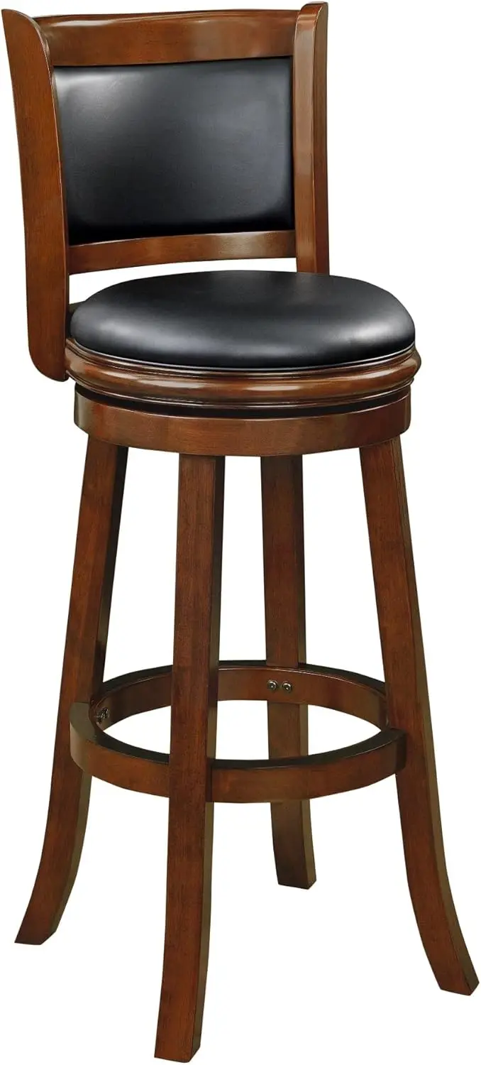

Augusta Extra Tall Bar Stool, Black/Cherry