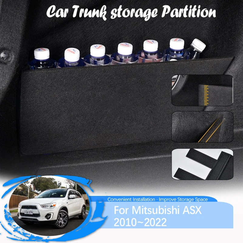 

Car Trunk Storage Partitions For Mitsubishi ASX GA MK1 2010~2022 Wood Cargo Storage Covers Left Right Side Plank Auto Accessorie