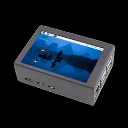 Raspberry Pi 5th Generation 5B 3.5-inch Display Screen 3.5-inch Aluminum Alloy Shell TFT LCD Resistive Touch Screen