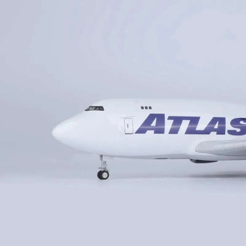 Boe-ing 747 B747 Atlas Air Aircraft Model 1:150 Scale 47cm Model Planes Resin Die-Cast Model Airplanes For Collections