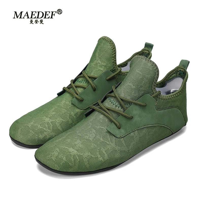 

MAEDEF Men's Shoes House Flats Designer Thin Bottom Shoes Breathable Male Fashion Indoor Elegant Non Slip Driving Shoes Footwear