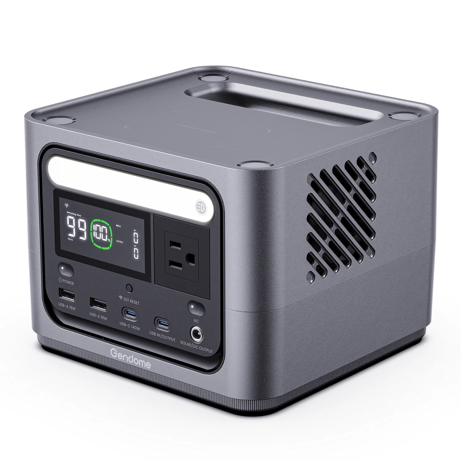 US Stock Gendome Smart Portable Power Station Solar Outdoor Power Supply LiFePO4 288Wh/300W Available In US Warehouse
