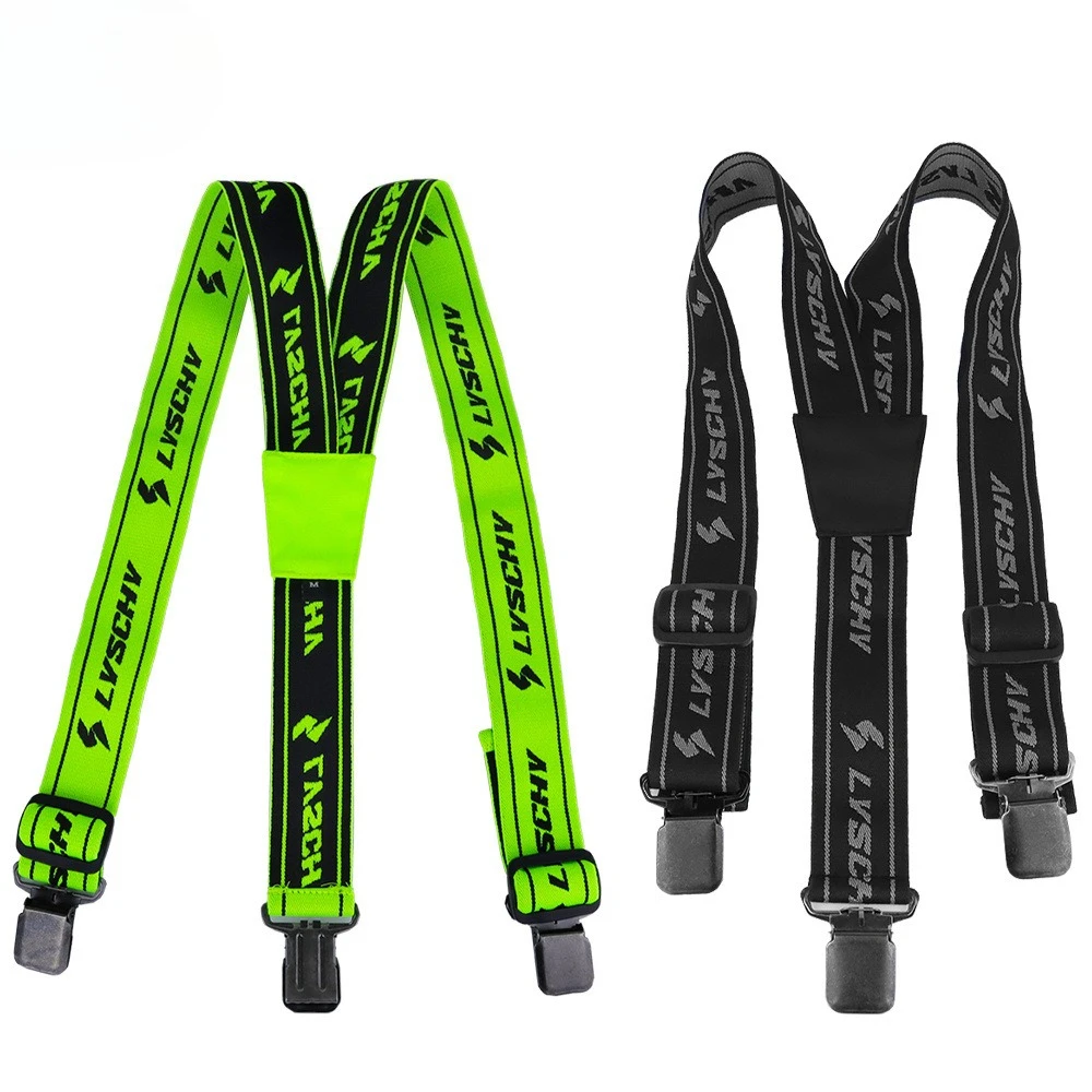 

Motorcycle Riding Overalls Stretch Elastic Adjustable Suspenders Racing Pants Protective Gear for Motorcycle Scooter ATV Dirt