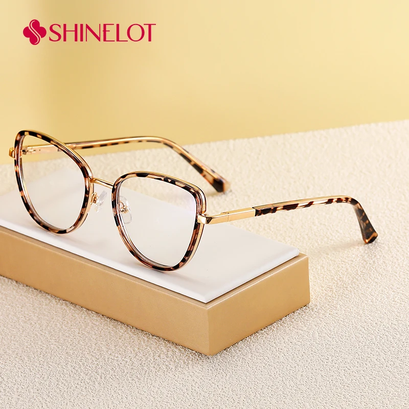 

97722 Women Cat Eye Eyeglasses Frame Female Eye Protection Glasses Youth Style Best-Selling Radiation Protection Eyewear