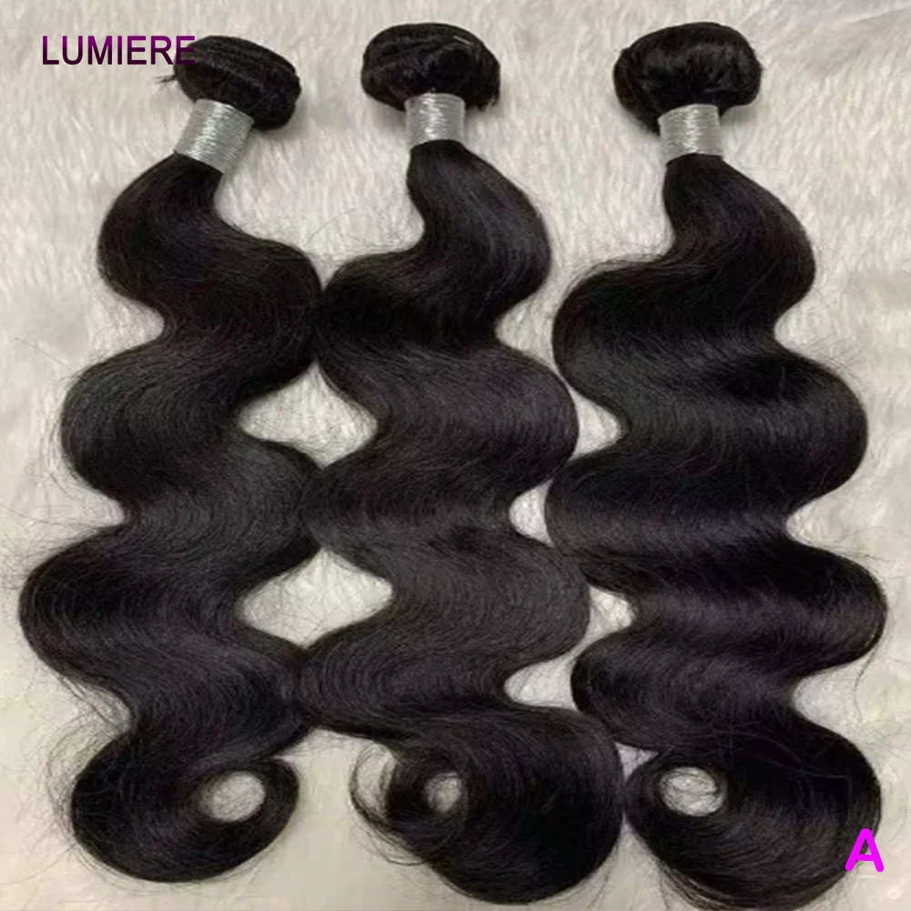 

Lumiere бирманские вьющиеся пучки объемных волн, человеческие волосы 30, 34 дюйма, 100% необработанные пучки необработанных волос, наращивание волос с двойным утком