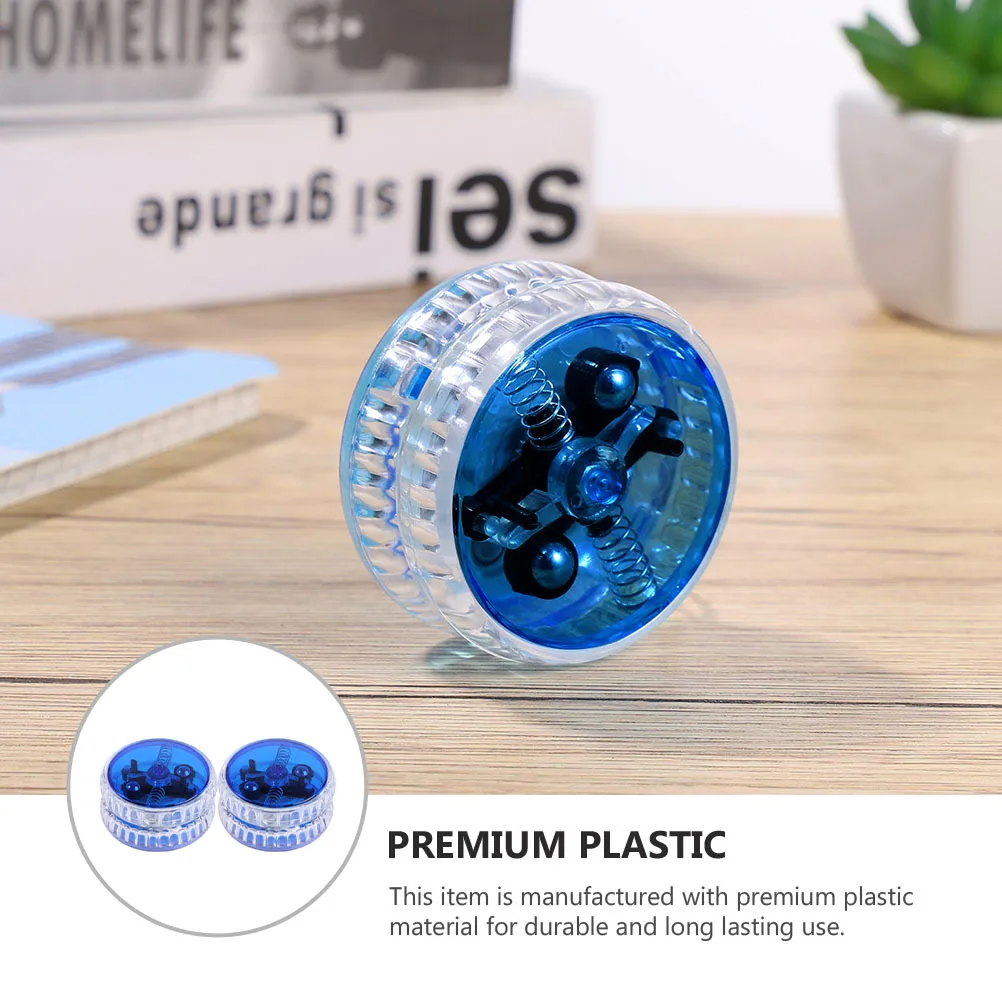 

2pcs Led Light Yoyos Luminous Yo-Yo Balls Flashing String For Kids Educational Hand-Eye Coordination Game Plastic Yo Yo Balls