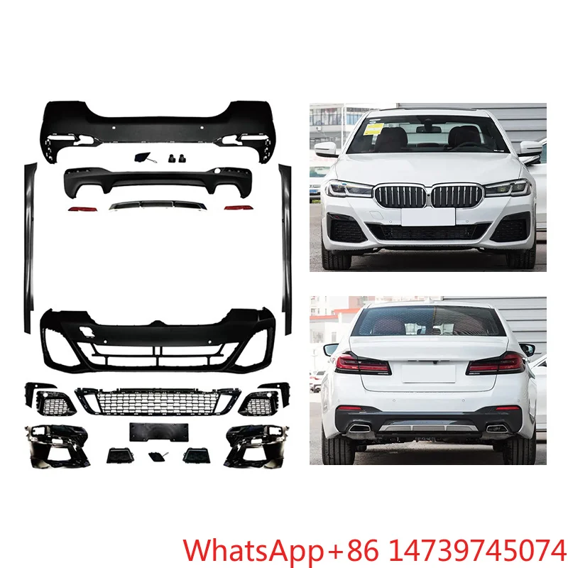 2021-2023 5 Series G30 G38 MT Style Body Kit Front Rear Bumper Surround Exterior AccessoriesCar Parts Body Kit