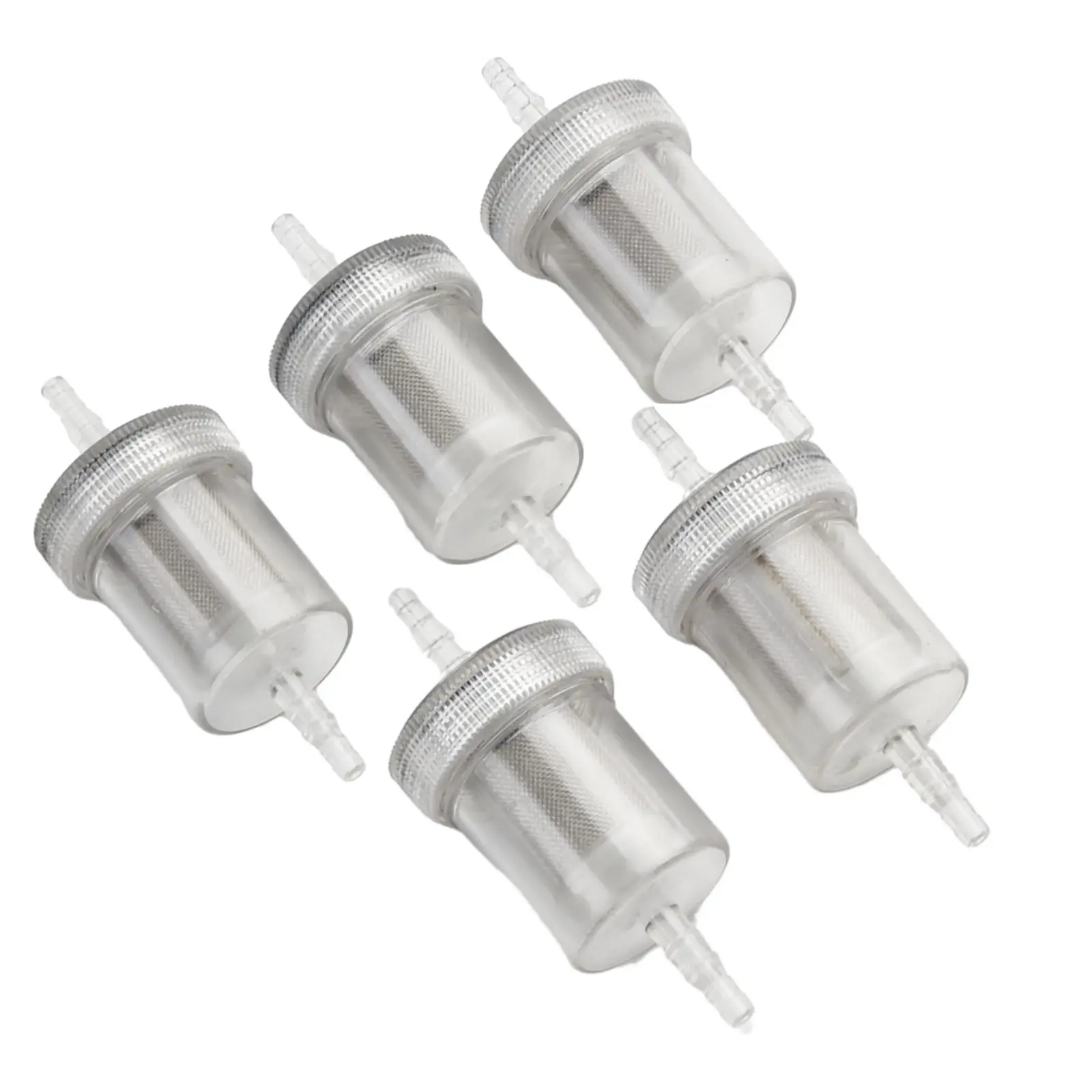 5PCS 4mm Diesel In-Line Fuel Filter Kit Gas Filter For Webasto-Eberspacher Air Heater Diesel Set Car Accessories Transparent Cap