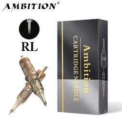 Ambition Premium RL Microblading Nano Needles SMP & Semi-Permanent Tattoo Cartridge Needle Micropigmentation 1rl 3rl 5rl 7rl 9rl