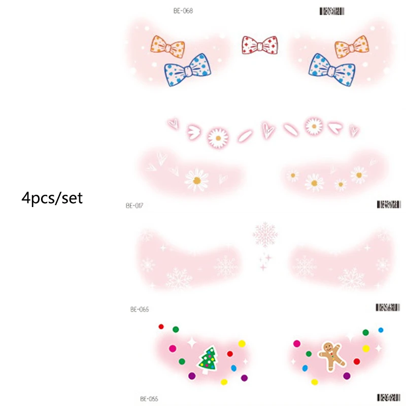 

Christmas tattoo stickers, waterproof disposable beauty makeup, sweet party, Christmas makeup, New Year tattoos