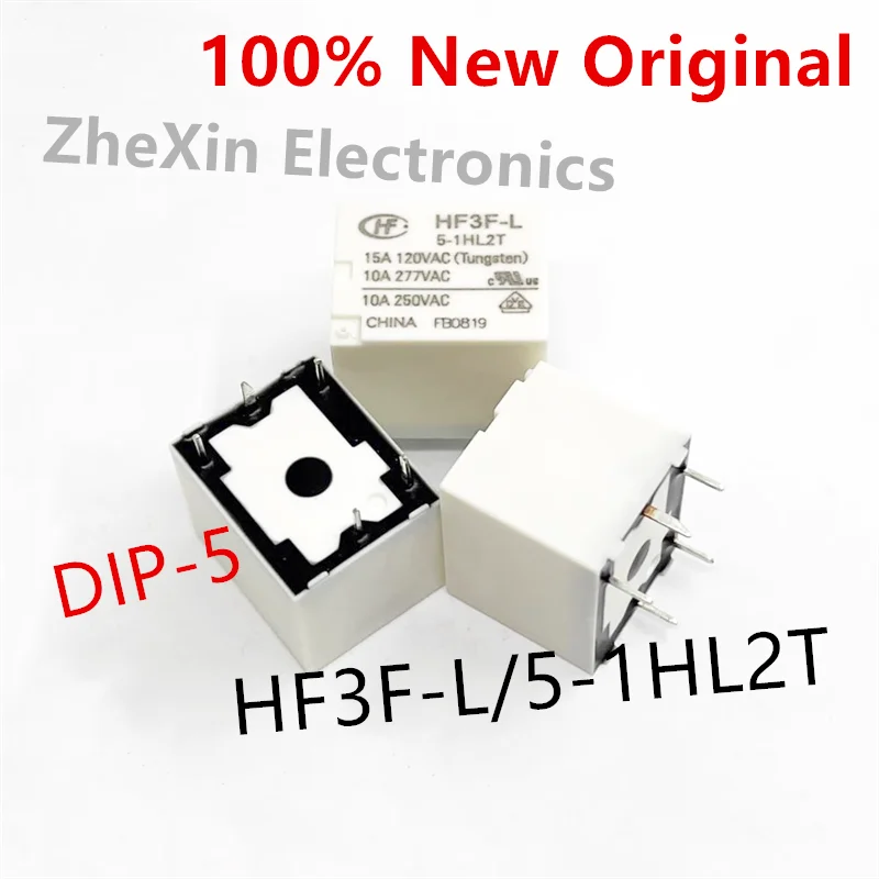 10PCS/Lot  HF3F-L/5-1HL2T 、HF3F-L/12-1HL2T 、HF3F-L/24-1HL2T  DIP-5 New Magnetic Holding Relay  HF3F-L-5-1HL2T 、HF3F-L-12-1HL2T