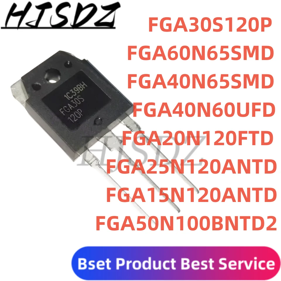 

5 шт. FGA25N120ANTD TO-3P FGL40N120AND 1200 В 50 А FGA15N120ANTD FGA40N65SMD FGA60N65SMD FGA60N65 FGA40N60UFD FGA40N60 FGA30S120P