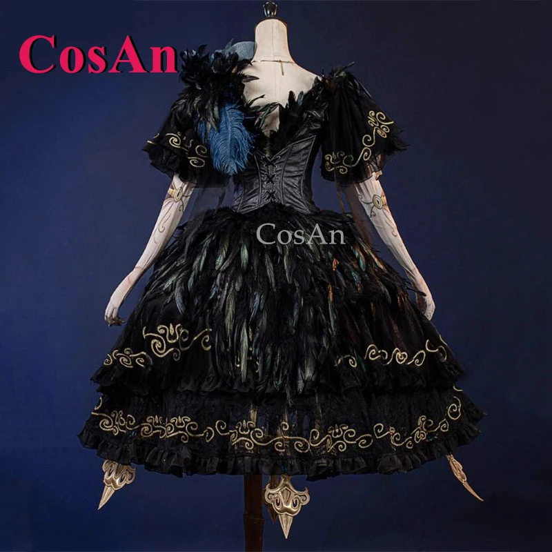 أزياء CosAn Game Identity V Emma Woods/Gardener التأثيرية أزياء نادرة على شكل طائر غريب فستان رسمي ملابس لعب الأدوار في الهالوين