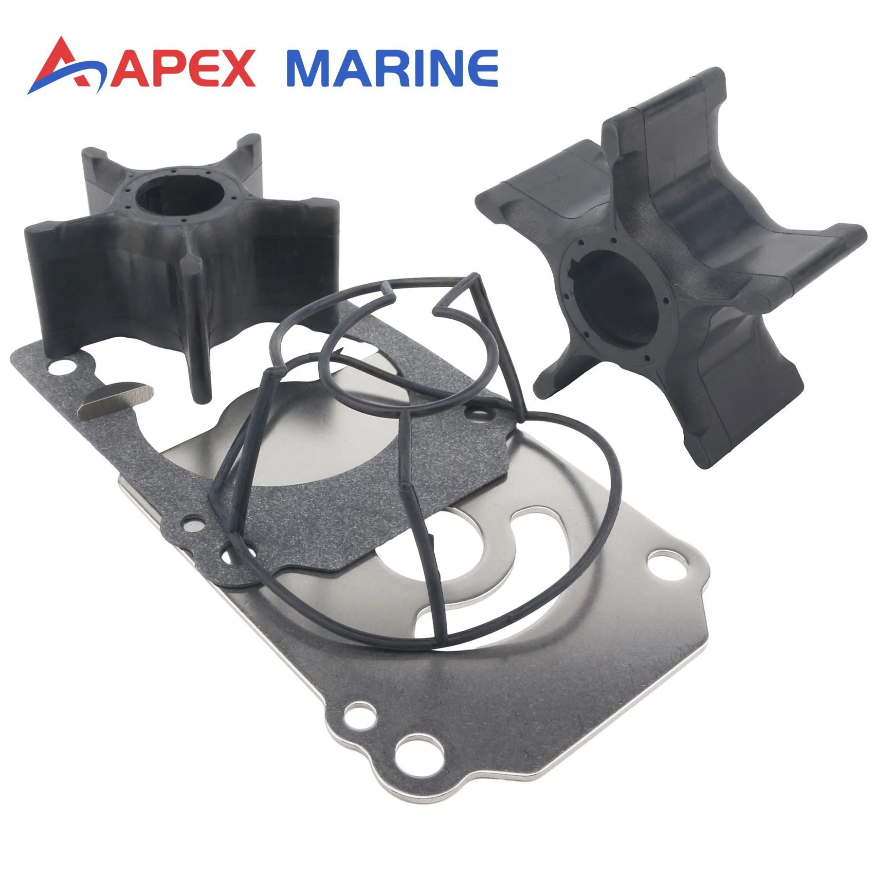 17400-93J00 Water Pump Repair Kit with 2 Impellers for Suzuki Marine 4-Stroke Outboard DF200 DF225 DF250 17461-93J00 18-3264-1