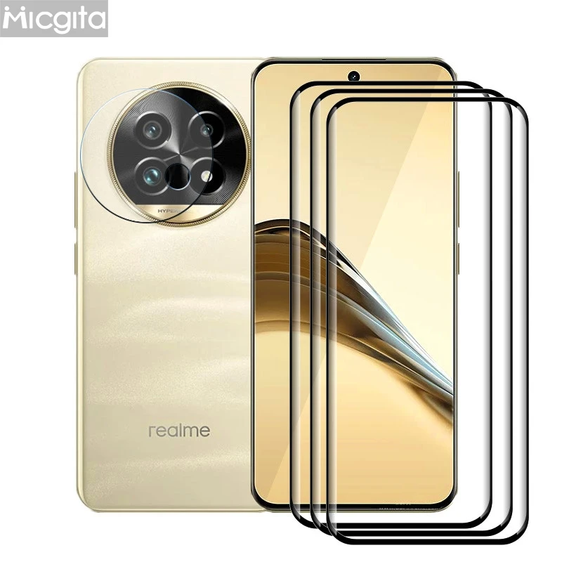 6in1 Tempered Glass For Realme 13 Pro plus 13pro Screen Protector Anti-Scratch Front Film and Soft Fiber Lens film