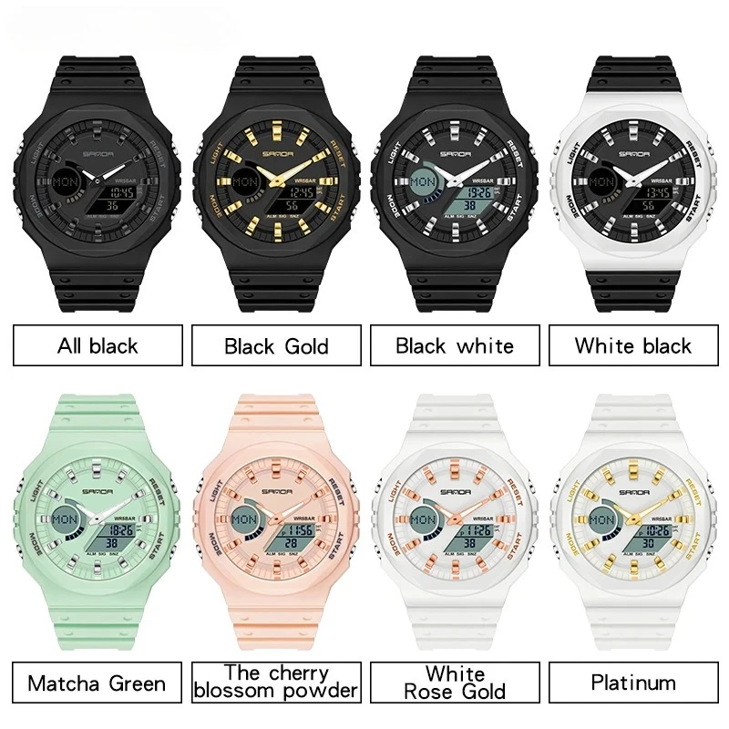 High Quality New Men's Quartz Watches Waterproof Men Military Sport Watch Relogio Masculino Dual Display LED Digital Wristwatch