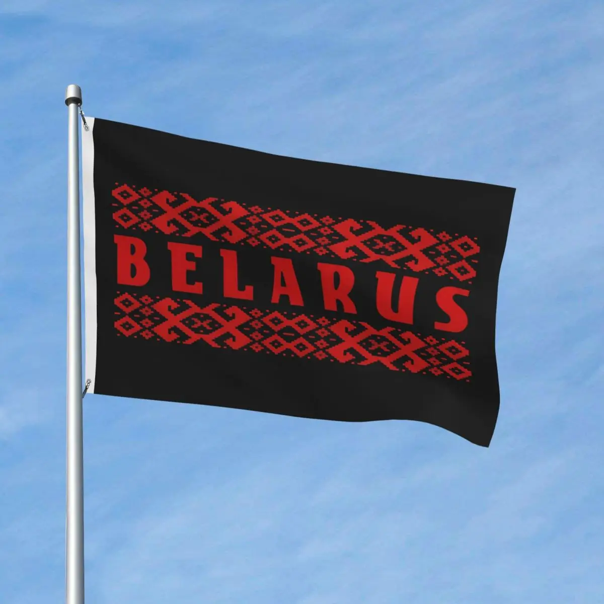 Belarusian Ornament Belarus Flag Flag Hanging Polyeste Banner For Home Decoration 90X150cm Quality Flags